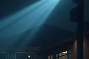 《纸飞机航线》封面:教室里飞过半空的纸飞机与黑板一角